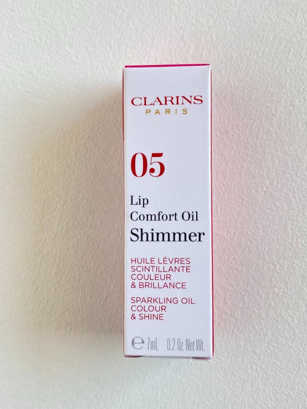 Clarins Lip Comfort Oil Shimmer .2oz PRETTY IN PINK 05